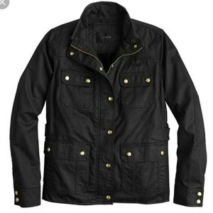 J Crew The Downtown Field Jacket Black Small